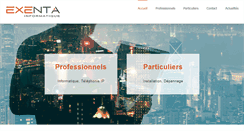 Desktop Screenshot of exenta.fr