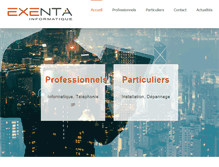 Tablet Screenshot of exenta.fr